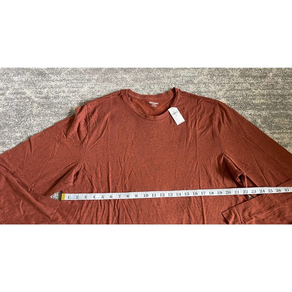 Old Navy Mens XL Tall Shirt Burnt Orange Long Sleeve Soft Washed NWT P6 - Picture 6 of 9